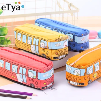 

eTya Cute Cosmetic Bag Women Zipper Make Up Brushes Makeup Case Organizer Storage Pouch Beauty Kit Student Pencil Coin Case