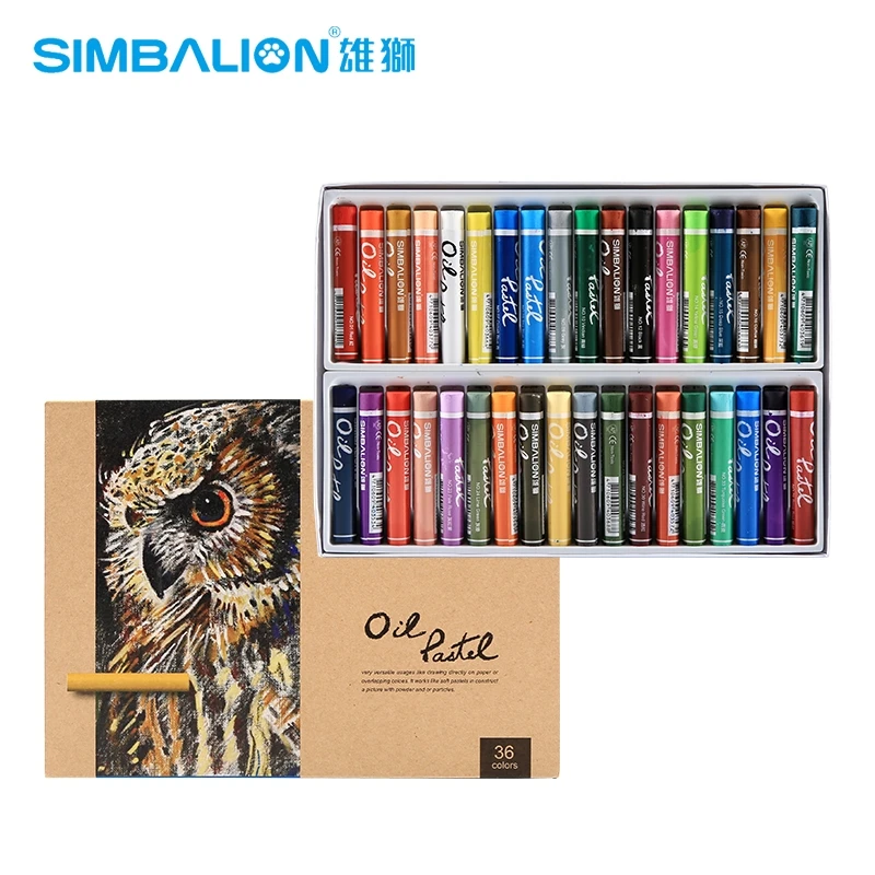 

Simbalion Oil Pastel Heavy Color Artist Grade 60 Colors Oil Paint Non-toxic High Color Saturation for Artist, Kids, Student