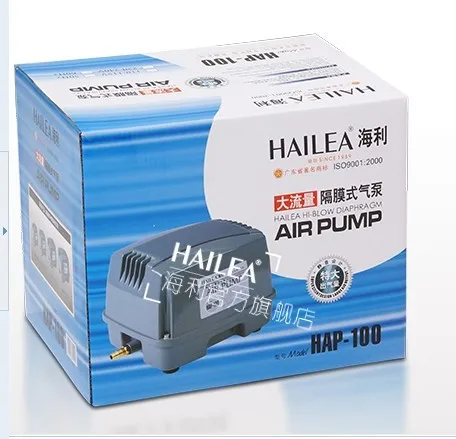 HAILEA HAP-60 HAP-80 HAP-100 HAP-120, V-10 V-20 V-30 V-60, ACO-9720 ACO-9730 мини воздушный компрессор, компрессор для аквариумов для рыб, бесшумный мощность - Цвет: Hailea HAP-100