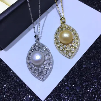 

Beautiful Lady Fashion Charm Pearl Pendant Mounts, Pendant Findings, Pendant Settings Jewelry Parts Fittings Wedding Accessories