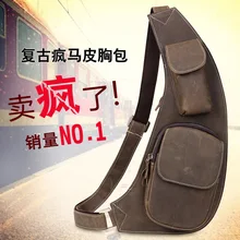 TigerTown Фирменная Новинка Высокое качество модные мужские нагрудные сумки из натуральной воловьей кожи сумка на ремне нагрудная сумка