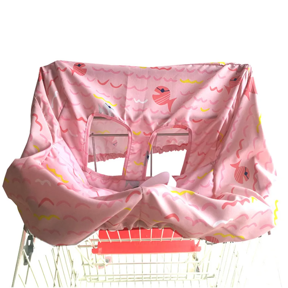 Простая портативная детская магазинная Тележка для покупок Подушка детский обеденный стул крышка двойного назначения