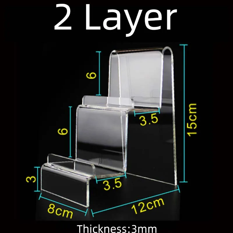 Прозрачный акриловый держатель для дисплея тормозных колодок для домашнего магазина украшения для магазина - Цвет: 2 layer