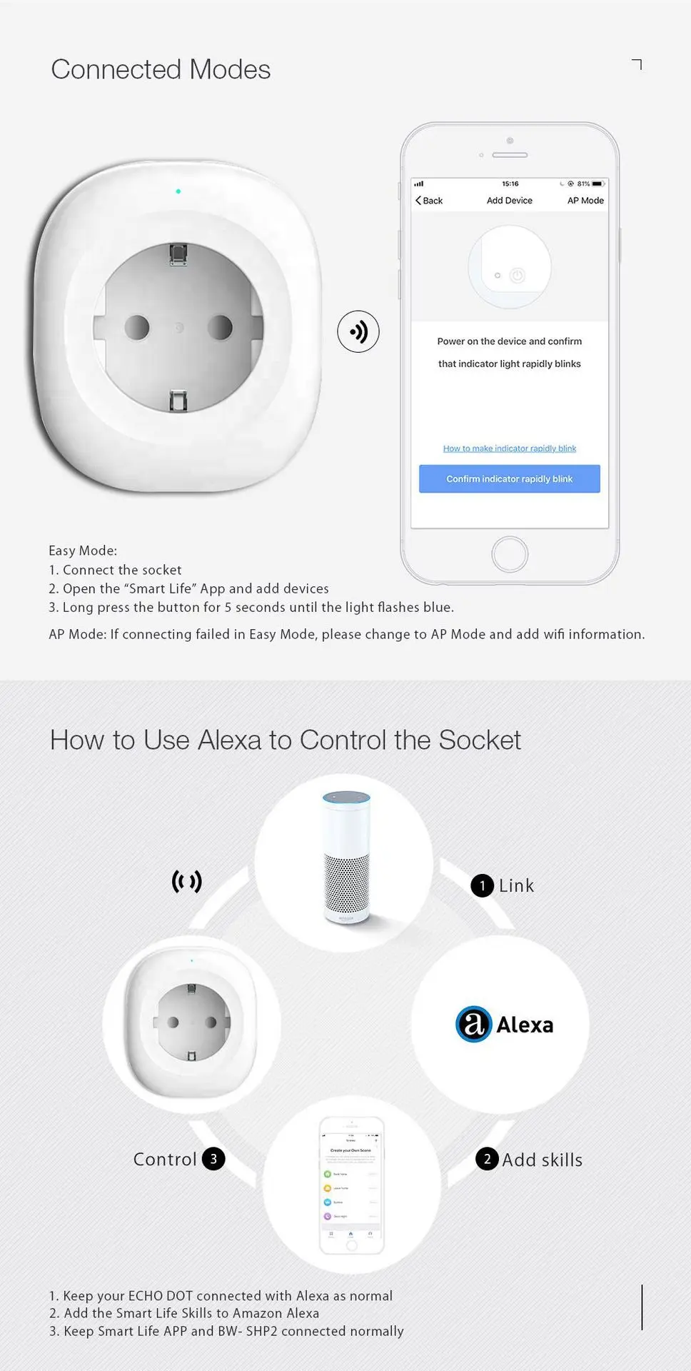 Tuya граффити smart plug Alexa/Google Голосовая синхронизация Европейская wifi розетка