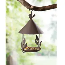 27*15 см, старый железный домик для птиц, кормушка для птиц, ремесленные украшения, железная подвеска, украшение для сада