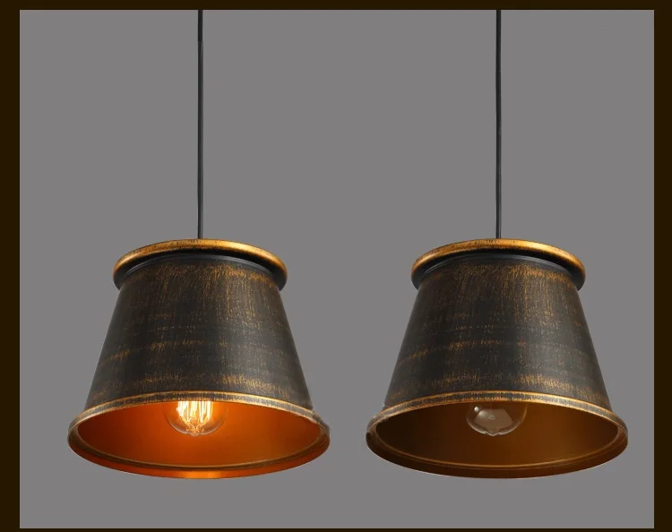 Подвесные светильники lukloy, винтажный промышленный Ретро кухонный подвесной светильник, абажур для столовой, кухни, украшения