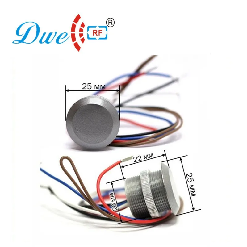 DWE CC RF control card readers 12V rf id mini wiegand 26 access control card rfid reader 125khz with 3 tags free of charge      