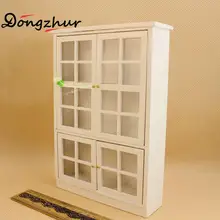 1 шт. Миниатюрный 1:12 для кукольного домика простой белый книжный шкаф миниатюрный кукольный домик мебель аксессуары шкаф деревянный игрушечный домик