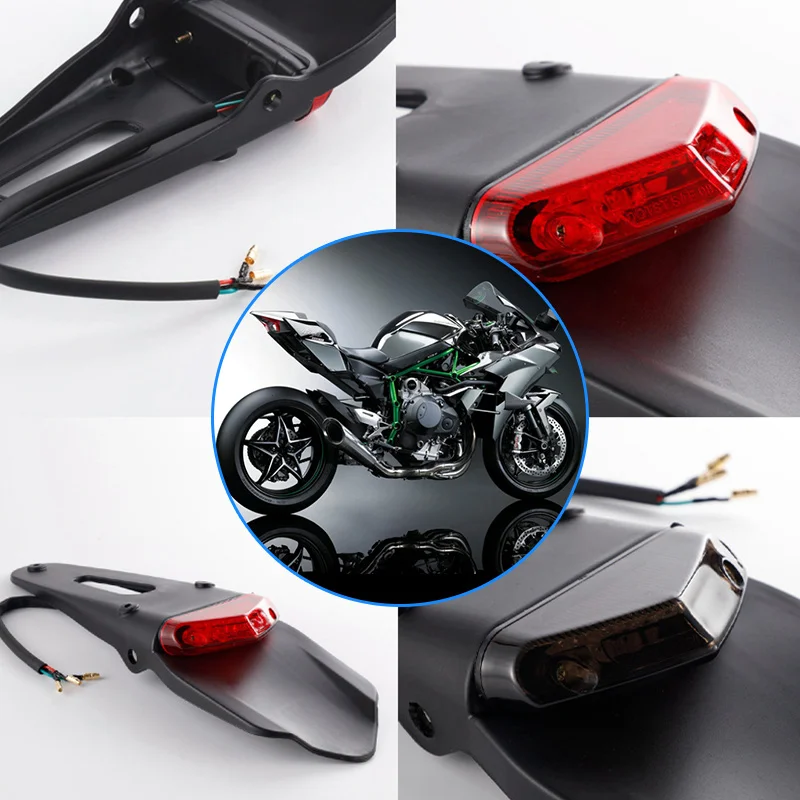 

Hot Selling Universal Off-road Motorcycle Bike Dirt Blocking 12V LED Stop Rear Tail Light