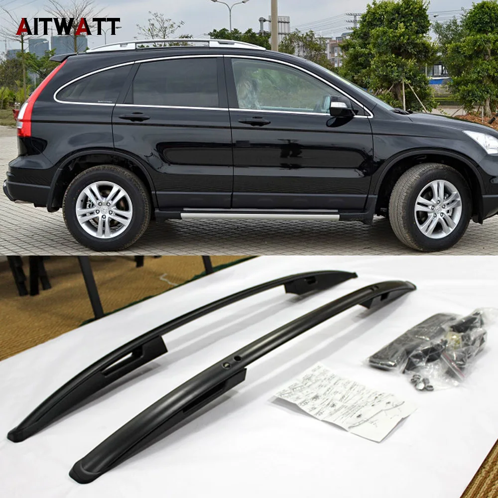 الألومنيوم سبيكة سقف السيارة رف لهوندا cr-v crv 2007 2008 2009 2010 2011 الجانب القضبان القضبان السفر الأمتعة 2 قطع الألومنيوم سبيكة سقف السيارة رف لهوندا cr-v crv 2007 2008 2009 2010 2011 الجانب القضبان القضبان السفر الأمتعة 2 قطع