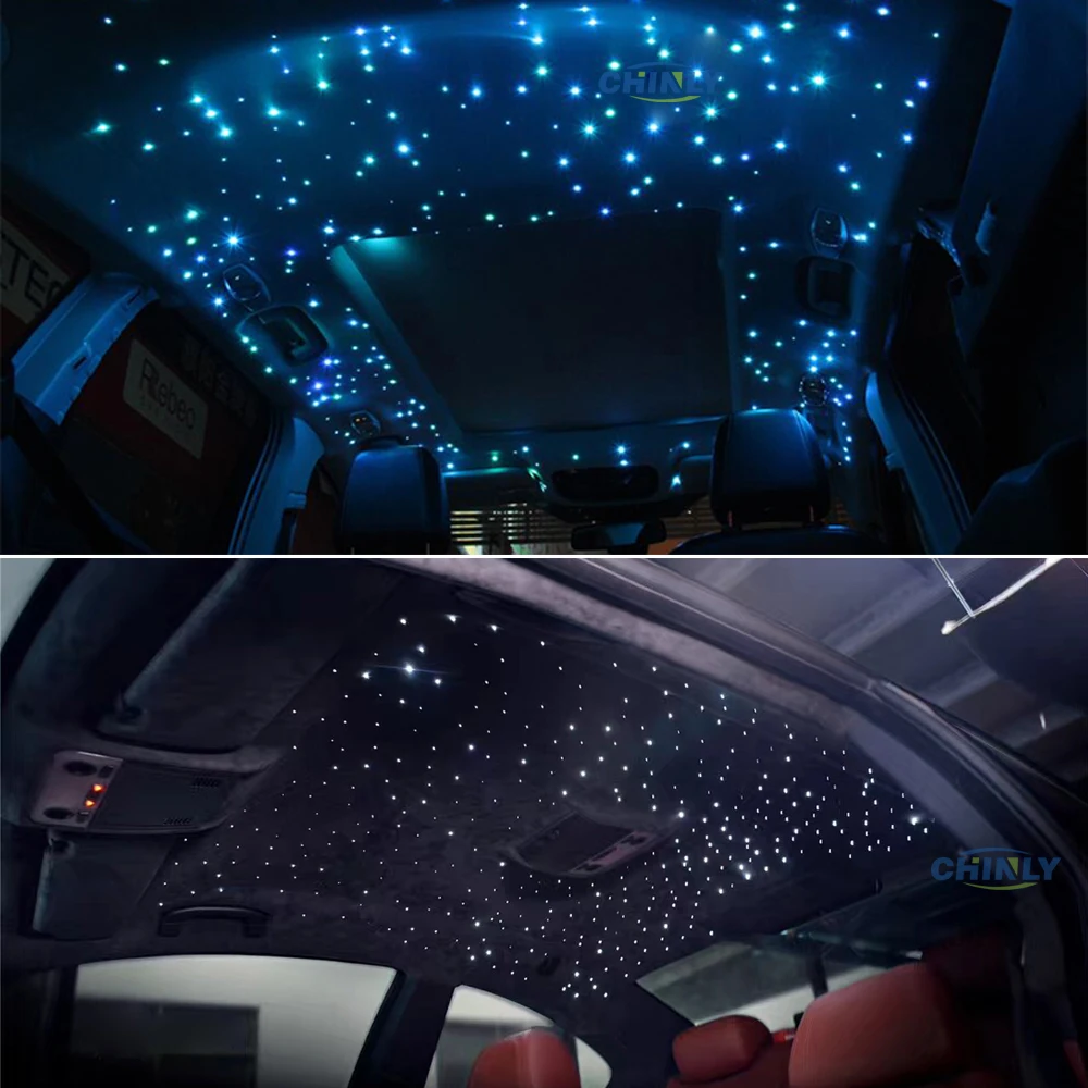 Led Plastic Fiber Optic Star Ceiling Light 6w Rgb Touch Remote