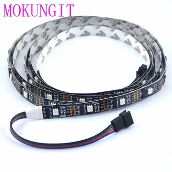 

Mokungit 5X 1M WS2801 LED strip,32LEDS/m Raspberry Pi control LED strip,Arduino development ambilight TV,White or Black PCB