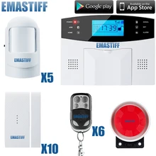 99 беспроводная зона защиты Беспроводная/Проводная GSM SMS домашняя охранная Голосовая сигнализация с встроенным динамиком для внутренней связи