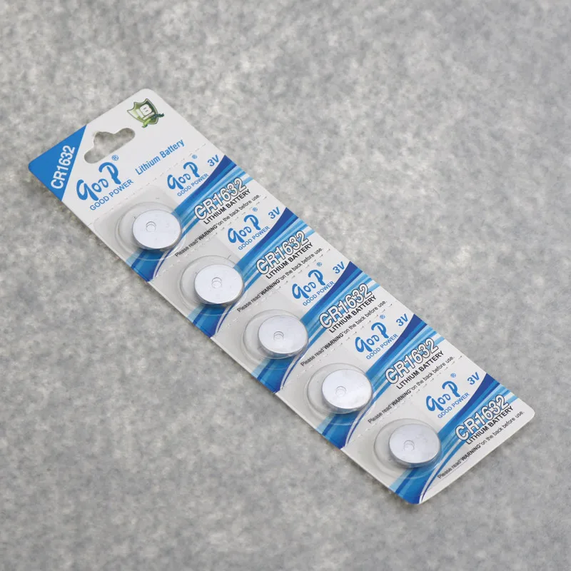 Brand Good Power 3V CR1632 Lithium Battery With Blister Packaging 1632