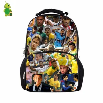 

Famous Star Neymar Collages Backpack Teenage Boys Girls Schoolbags Women Men Fashion Laptop Backpack Large Capacity Travel Bags