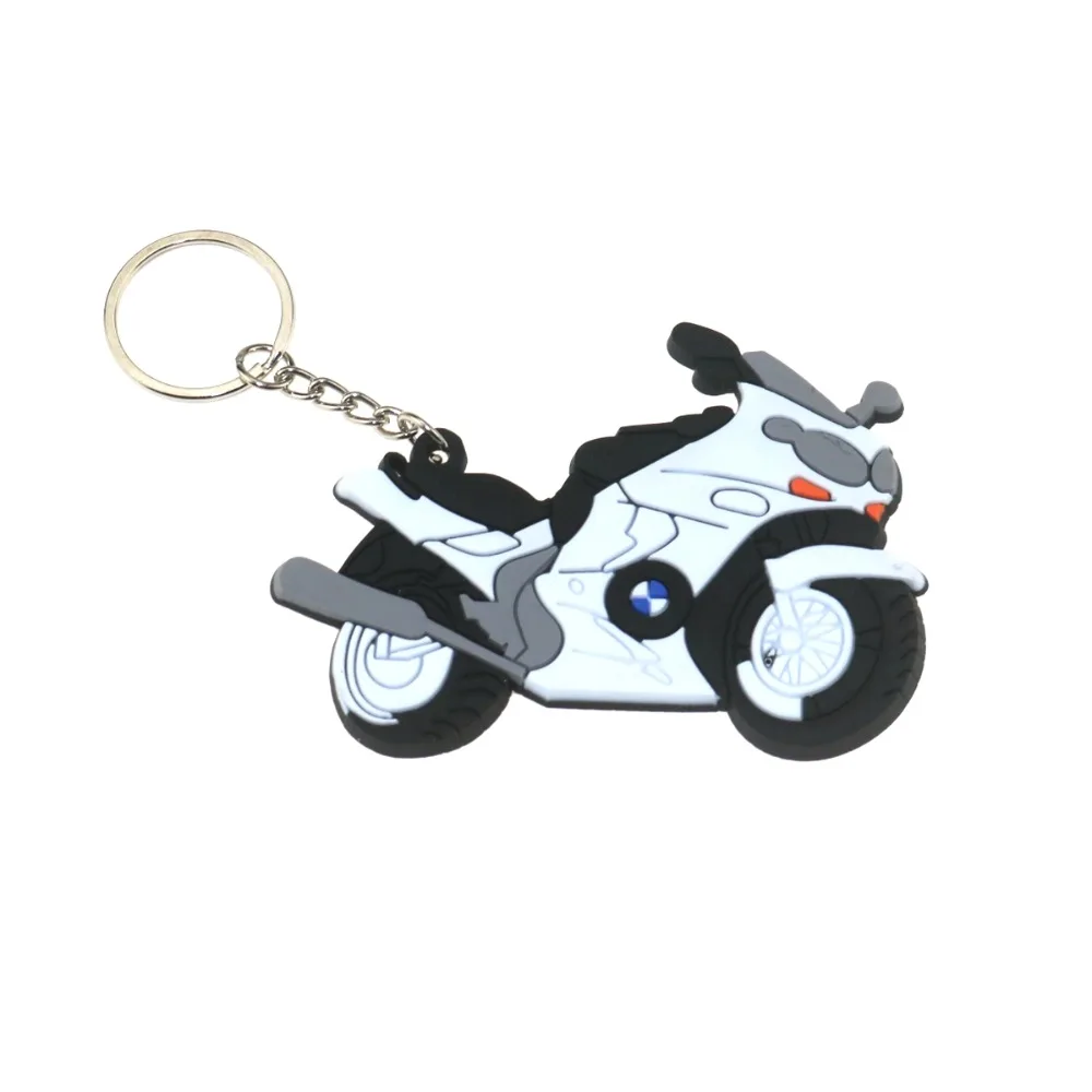 

3D Motorcycle Accessories Motorcycle KeyChain Rubber Motorcycle Key Chain For BMW Locomotive model