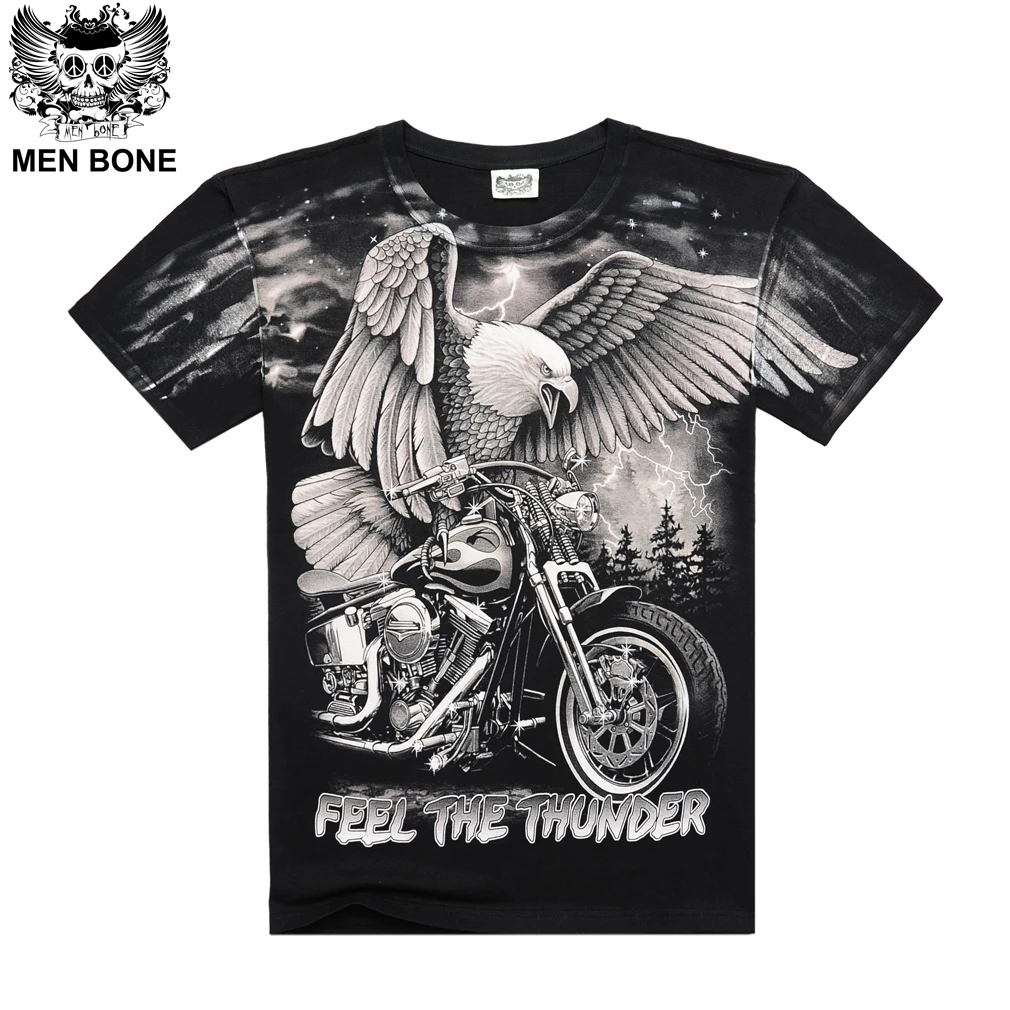 Manner Knochen Adler Motorrad Gedruckt T Hemd Manner Herren Top Qualitat Baumwolle T Shirt Hip Hop Herren Oansatz Kurz Hulse Tops Tees Printed T Shirt Men T Shirt Mentshirt Hip Hop Aliexpress