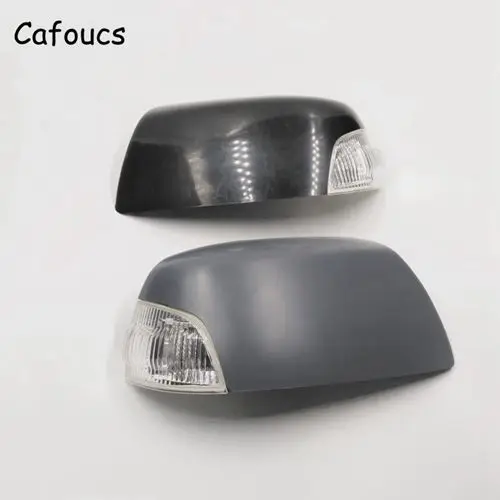 Cafoucs для Ford Focus C-Max 2003-2013 автомобильное крыло зеркальное покрытие+ заднего вида указатели поворота - Цвет: RH and LH