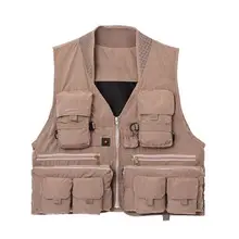 Мужской водонепроницаемый жилет для рыбалки, куртка для улицы, походов, охоты, мульти Карманный жилет, популярная одежда для альпинизма и приключений