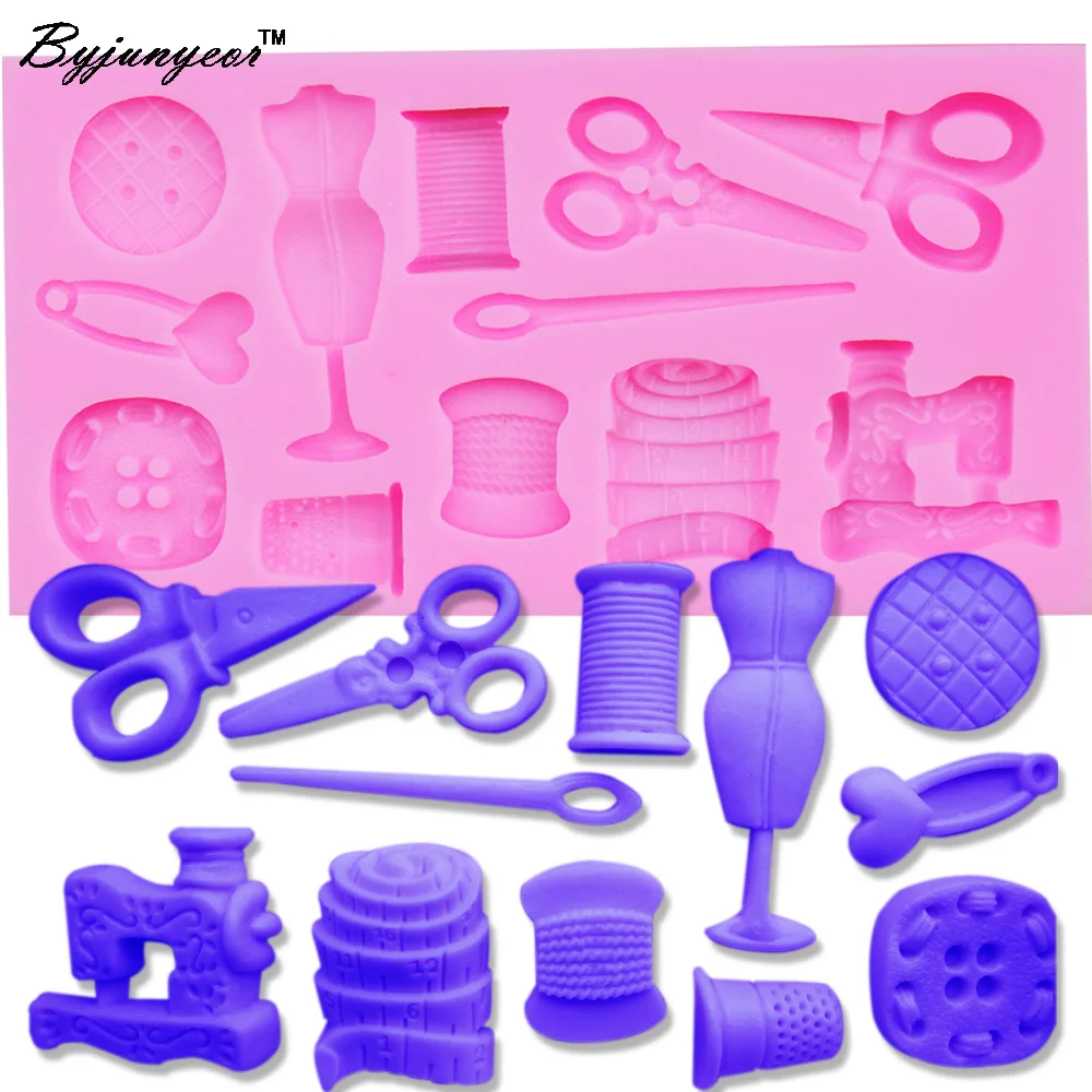 

Byjunyeor M347 Scissors button Faucet Baby Shower shaped Silicon Mold Silicone Moulds for Cake Decorations 11*6*1.1CM
