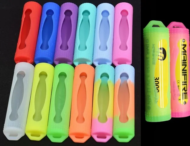 

10pcs/Lot, Silicone Sleeve Cover Case For 18650/17670 Battery Protective Bag Pouch, Free shipping