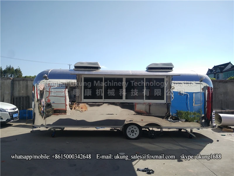 AST-210, 680 см, трейлер airstream из нержавеющей стали, подгонянный трейлер еды, передвижной кухонный грузовик еды