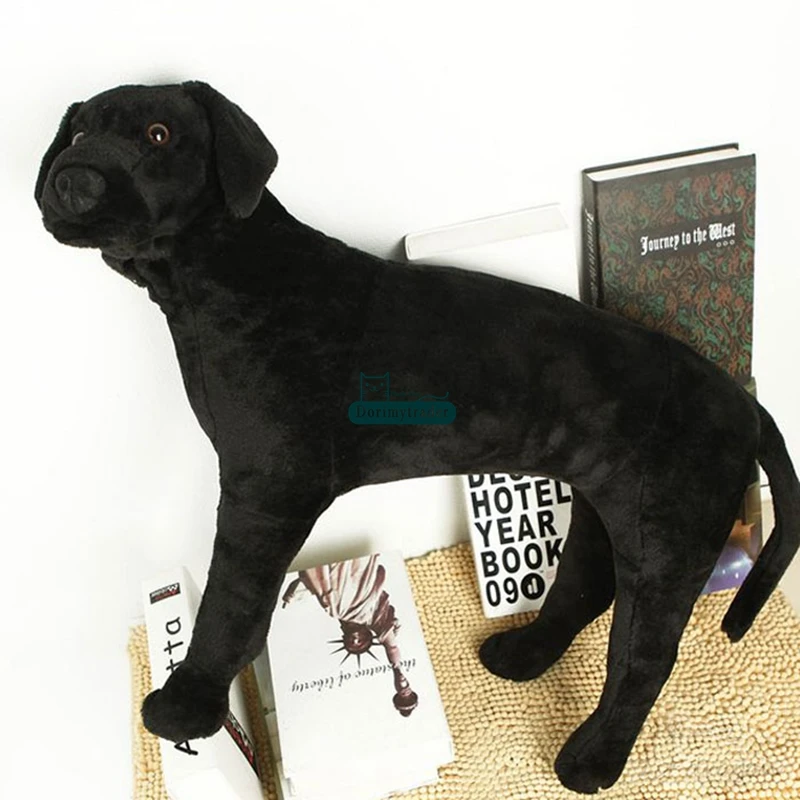 Black Labrador Retriever Plush Toy Stuffed Puppy Dog 8