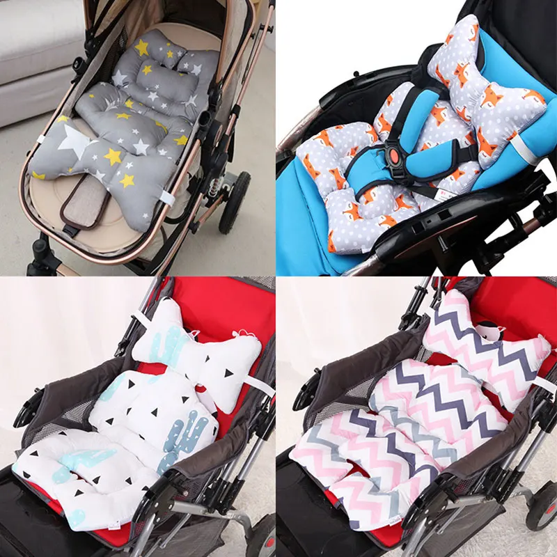 Baby Stroller Baby Seat Mat Car Cushion Seat Cotton Soft Pad Mattresses Seat Thicken Infant Carriage Cart Chair Trolley Cushion
