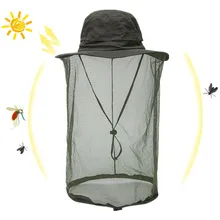 Для мужчин и женщин Лето Защита от ультрафиолета солнцезащитная Кепка с сетчатой защитой от пчелы комаров для пеших прогулок альпинизма рыбалки садоводства