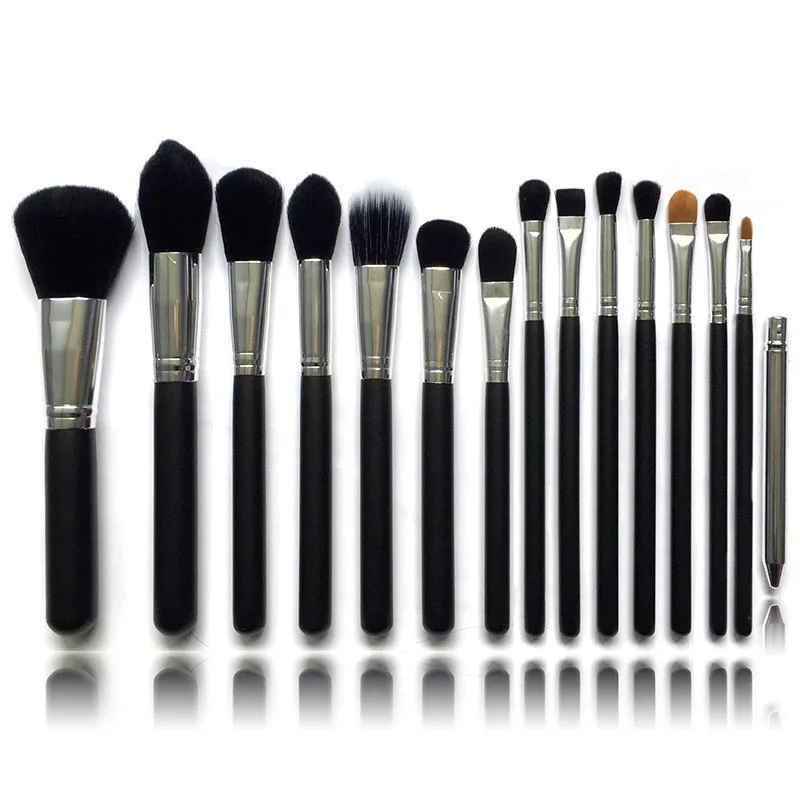 

New 15pcs Makeup Brushes Set Contour Powder Foundation Blusher Brush Eye shadow Eyebrow Lip Smudge Brush Cosmetics Complete Kit