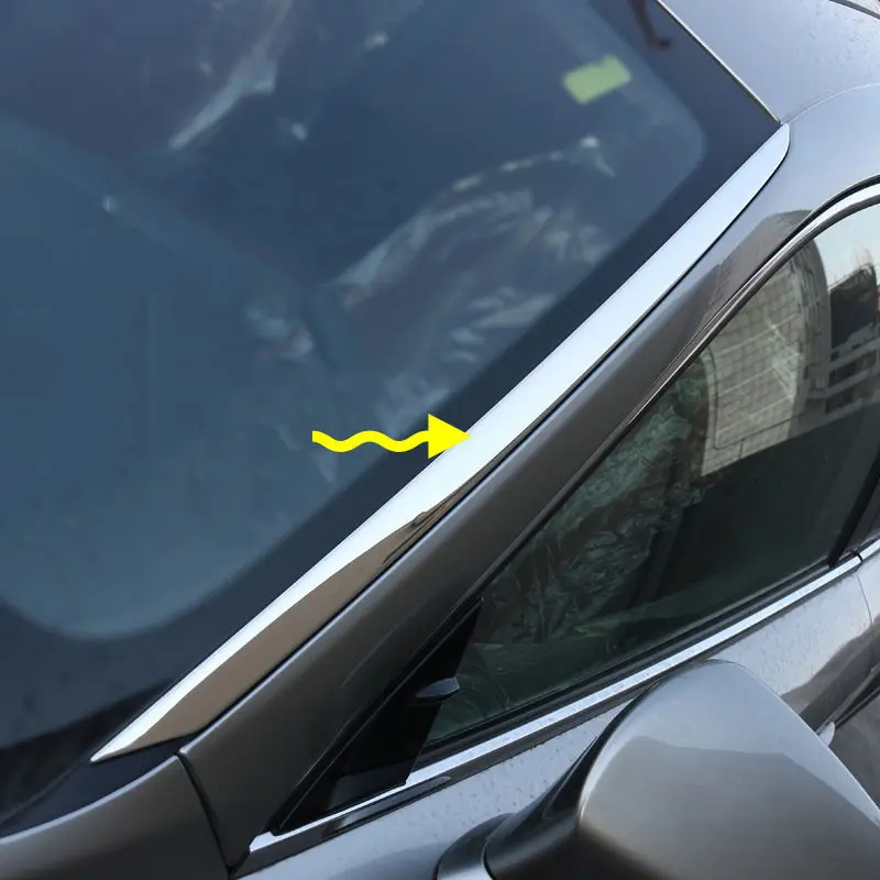 2p Stainless steel front window windscreen trims forLexus IS200t IS250