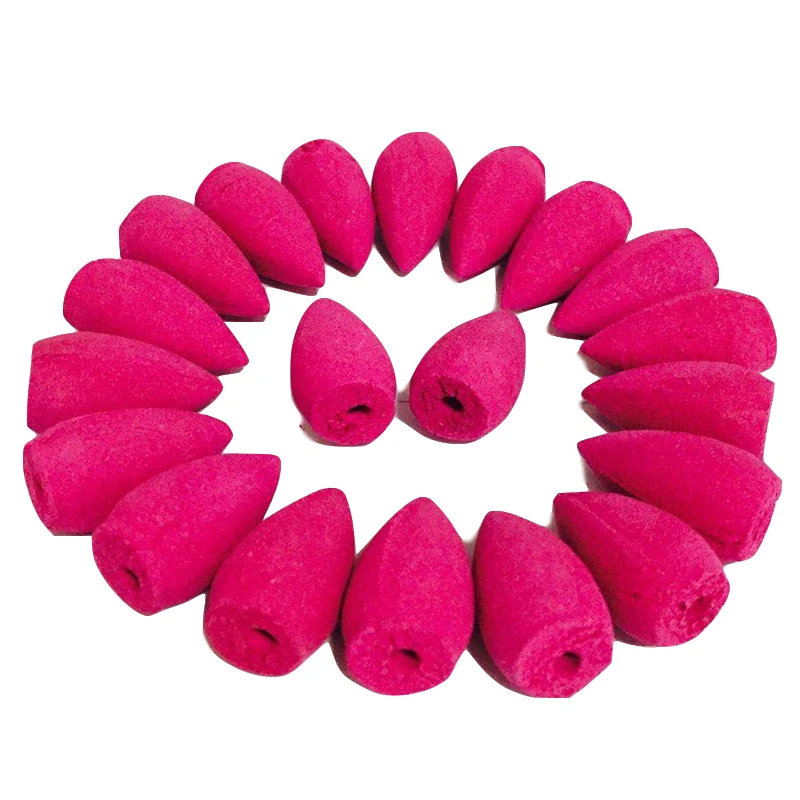 9 Kinds of Fragrance Chinese Backflow Incense Cones Lily Rose Lavender Mint Carnation Jasmine Green Tea Back Flow Incense 10pcs  (8)