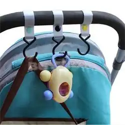 Случайный 1 шт. вешалка Детские коляски бытовой пластик крючки для хранения детская коляска автомобиль крючок для ремней