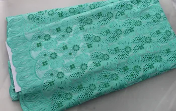 

AFRICAN LACE FABRIC 2019 HIGH QUALITY VOILE LACE WITH STONES 5YARDS/PACK