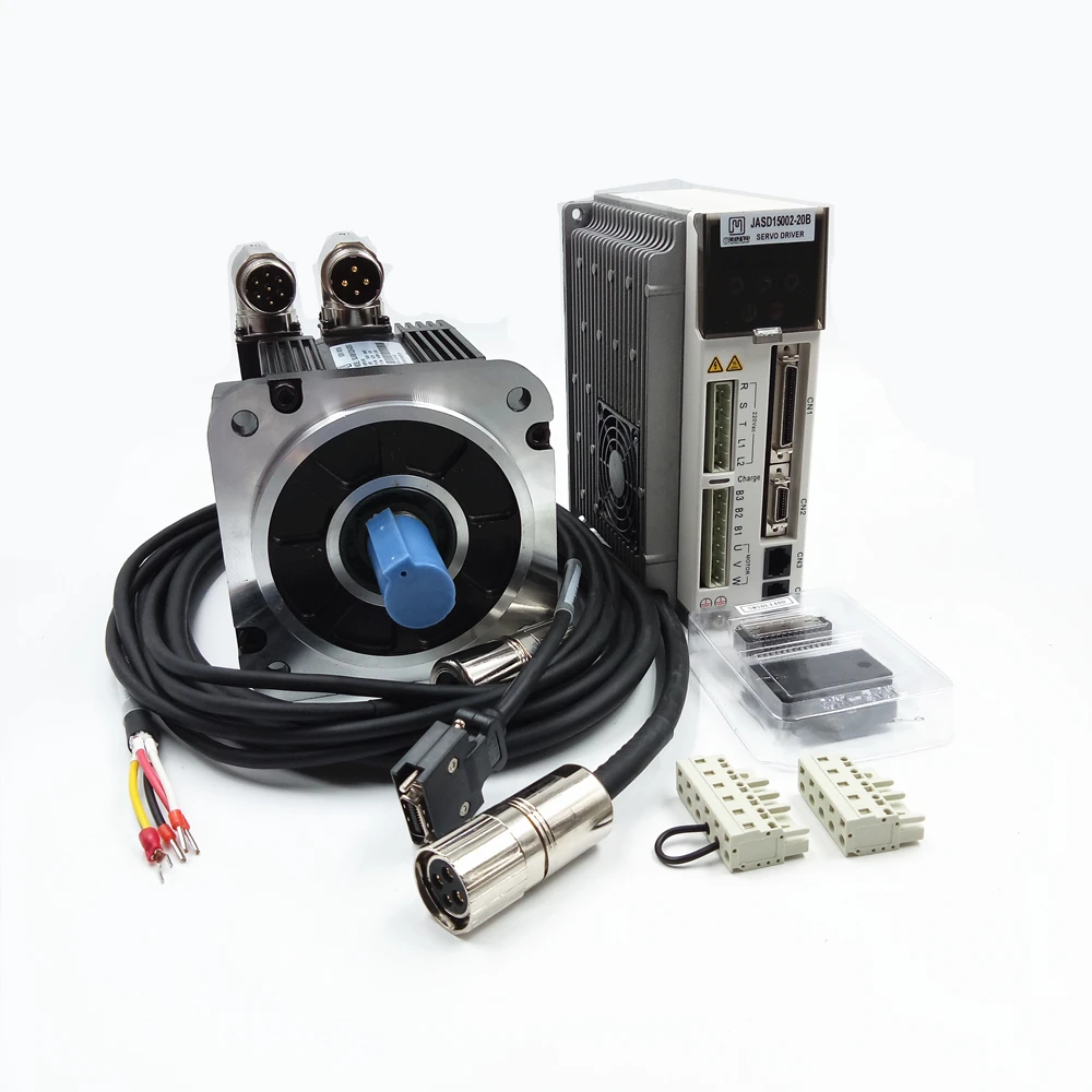 1.5KW AC Servo Motor Kits 1500w 5NM 2000rpm NEMA52 130mm Industrial