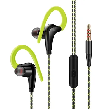 

Running sports wired earphones earphones wired music headsets waterproof 3.5mm Wired Headset Earphone with Microphone