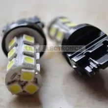 2x3157 3156 18 5050 SMD светодиодный лампочка для фонарей стоп-сигналов белый