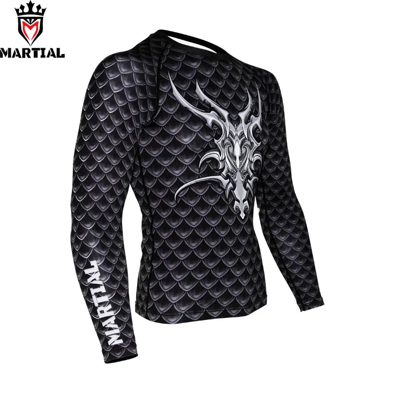 Martial: Guardian of Dragon Rashguard боксерская Рашгард компрессионная рубашка для тренажерного