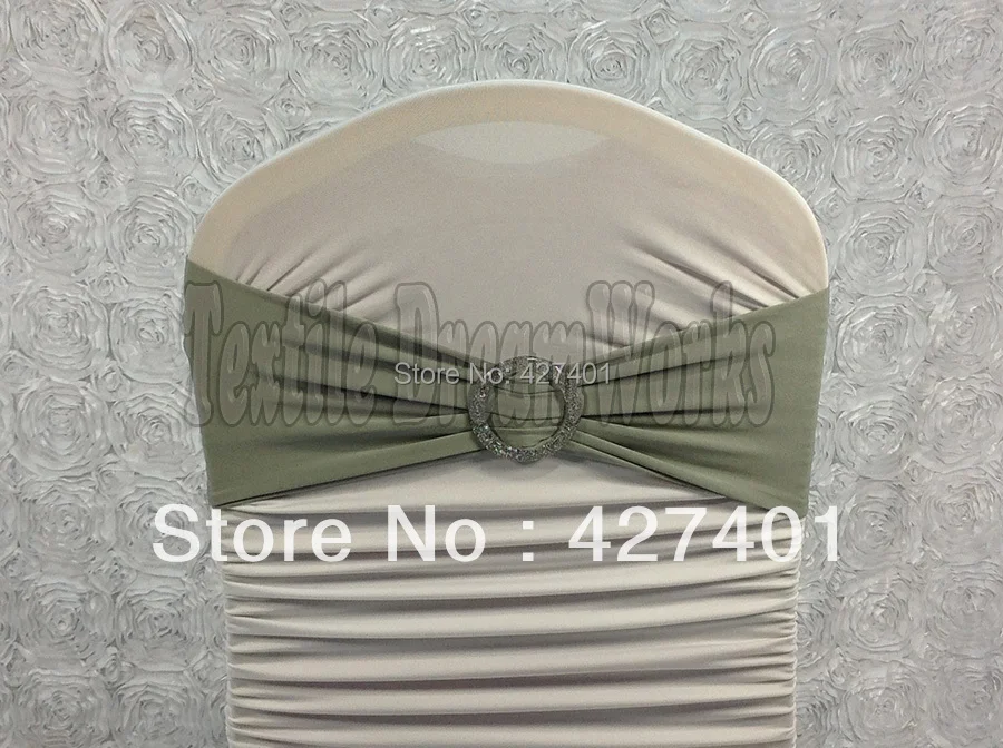 Hot Sale Light Silver Spandex Bands / Lycra Band /Chair Covers Sash
