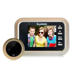 DANMINI 2,4 "цифровой дверной звонок ЖК-дисплей Цвет Экран 160 градусов дверной глазок Дверь глаз видео звонок HD безопасная домашняя дверь Камера