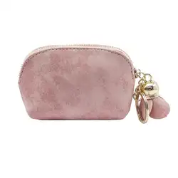 Модный кожаный розовый кулон женский кошелек для монет мини-сумка женский холщовый кошелек на молнии сумка для монет женская сумка для