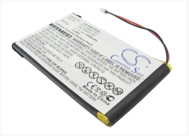 Cameron sino 1250 mAh аккумулятор для GARMIN Nuvi 700(2 провода) 010-00657-00 010-00657-05 010-00657-10 gps, аккумулятор для навигатора