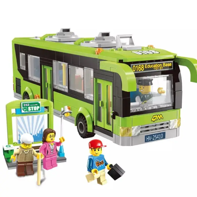 Models building toy 1121 City Bus Station Bricks Toys
