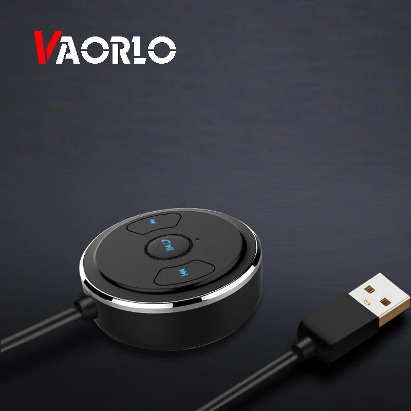 VAORLO Bluetooth 4,1 приемник беспроводной автомобильный комплект свободные руки с микрофоном 3,5 мм AUX аудио музыкальный адаптер USB порт Chargering