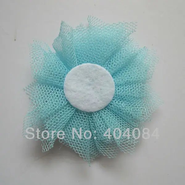 Повязка на голову из тюля с цветами 2 5 дюйма 30 шт./лот|mesh flower|headband accessoriesmesh tulle flowers |