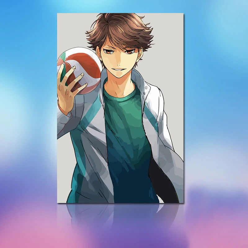 

diy digital painting Volleyball boy digital paint by numbers Haikyuu Japan Style cartoon poster modular painting anime posters
