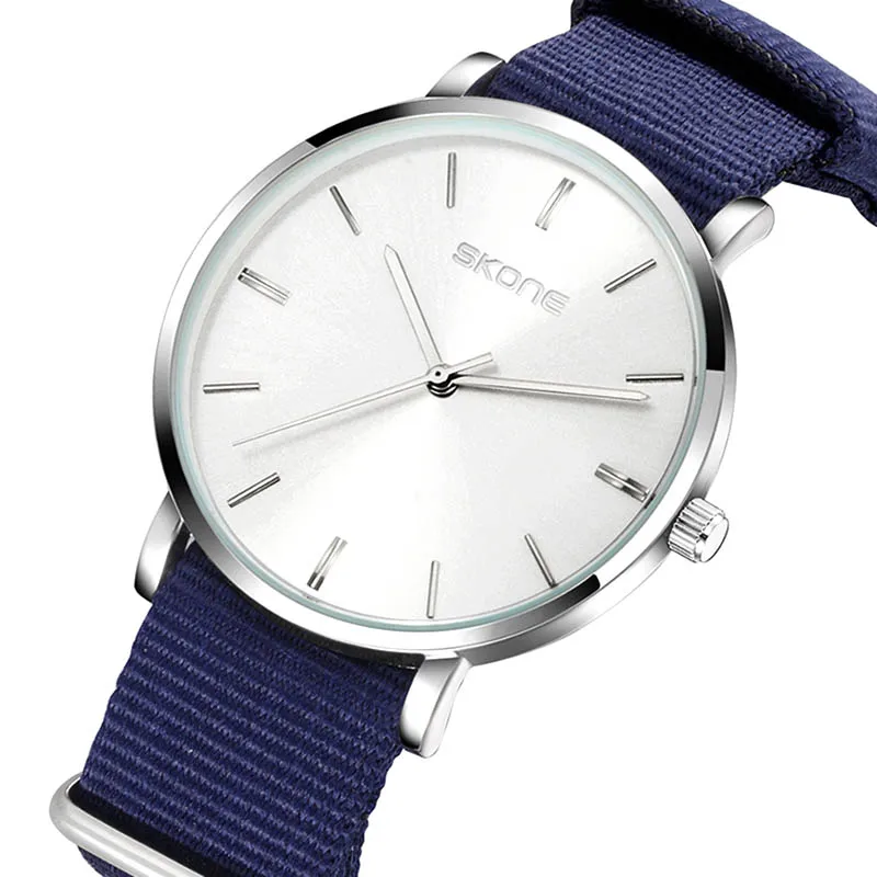 

Nylon Lovers Fashion Men Canvas Wrist Watches Skone Simple Casual ladies Clock Watch Men relogio feminino masculino