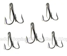 100pcs Fishing Hook Sharpened Treble Hooks font b Fishhook b font Tackle Size 2 4 6