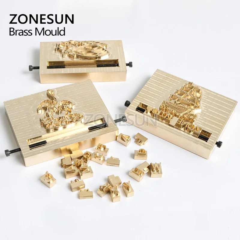 Инструменты для резьбы логотипа ZONESUN тиснение гибкий брендинг