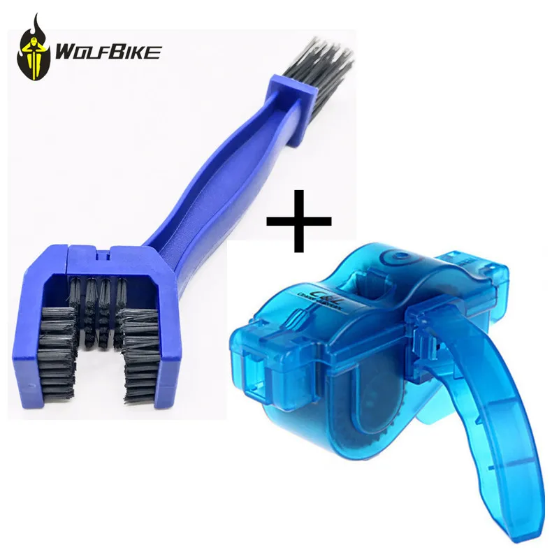 

WOSAWE Portable Bicycle Chain Cleaner Cycling Repair Motorcycle Hair Combs Scrubber Wash Tool Mtb Mountain Bike Cleaner Tool Set